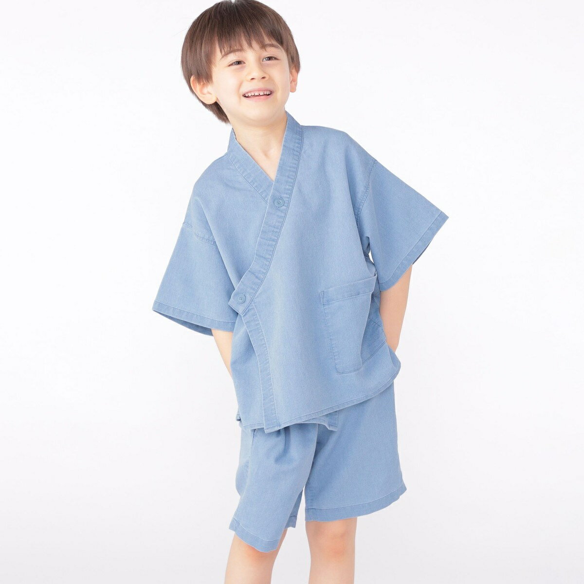 SHIPS KIDS:100〜130cm / デニム 甚平／シップス（SHIPS）