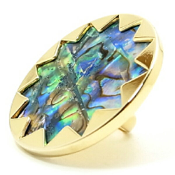 ハウス オブ ハーロウ 1960 サンバースト カクテル リング ウィズ アバローニ [HOUSE OF HARLOW 1960 sunburst cocktail ring with abalone] ニコール リッチー デザイン/プロデュース☆ 【閉店 売り切り】