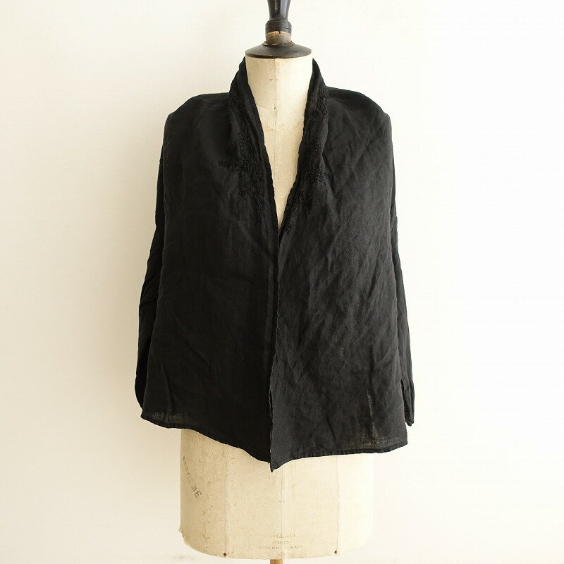 //ネストローブ nest Robe ハンドエンブロイダリーショートローブ - 【中古】【51C42】