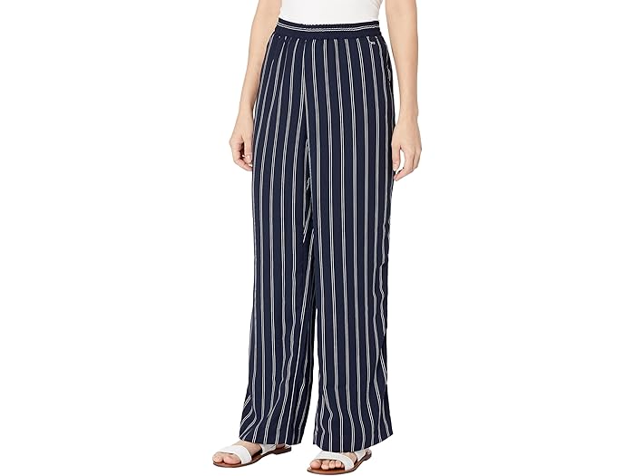 (取寄) トミーヒルフィガー ストライプ ワイド レッグ パンツ Tommy Hilfiger Adaptive Stripe Wide Leg Pants Masters Navy Multi