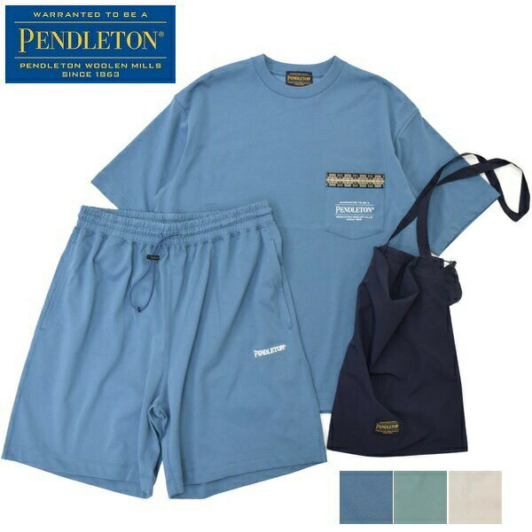 メンズ　レディース　PENDLETON　ペンドルトン　3点セット　Tシャツ　ショートパンツ　バッグ　Tee Shorts Bag SET 4275-6011