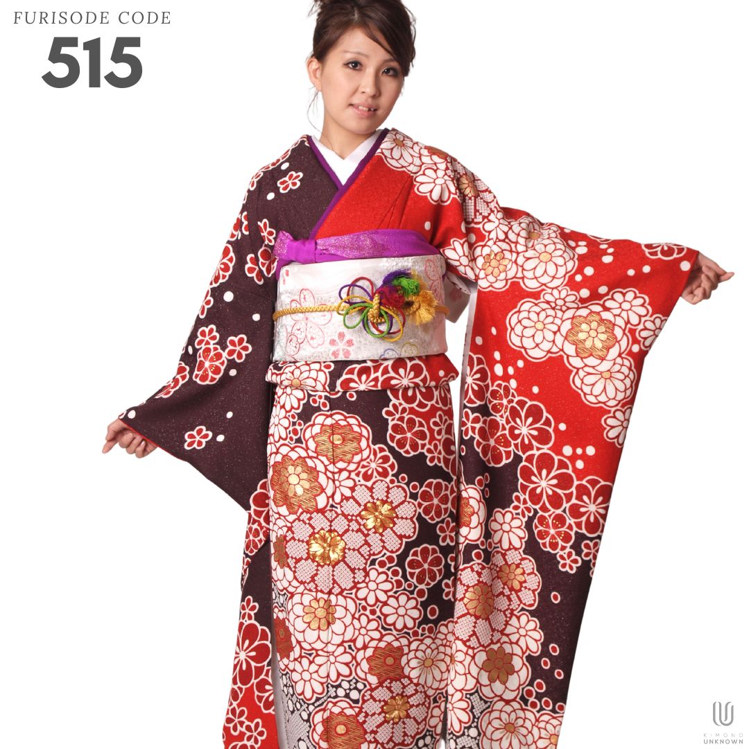 振袖 レンタル【レンタル】【成人式】振袖レンタル [安心の長期間レンタル 前撮り ]【対応身長155cm～170cm】【正絹】レンタル振袖フルセット-515