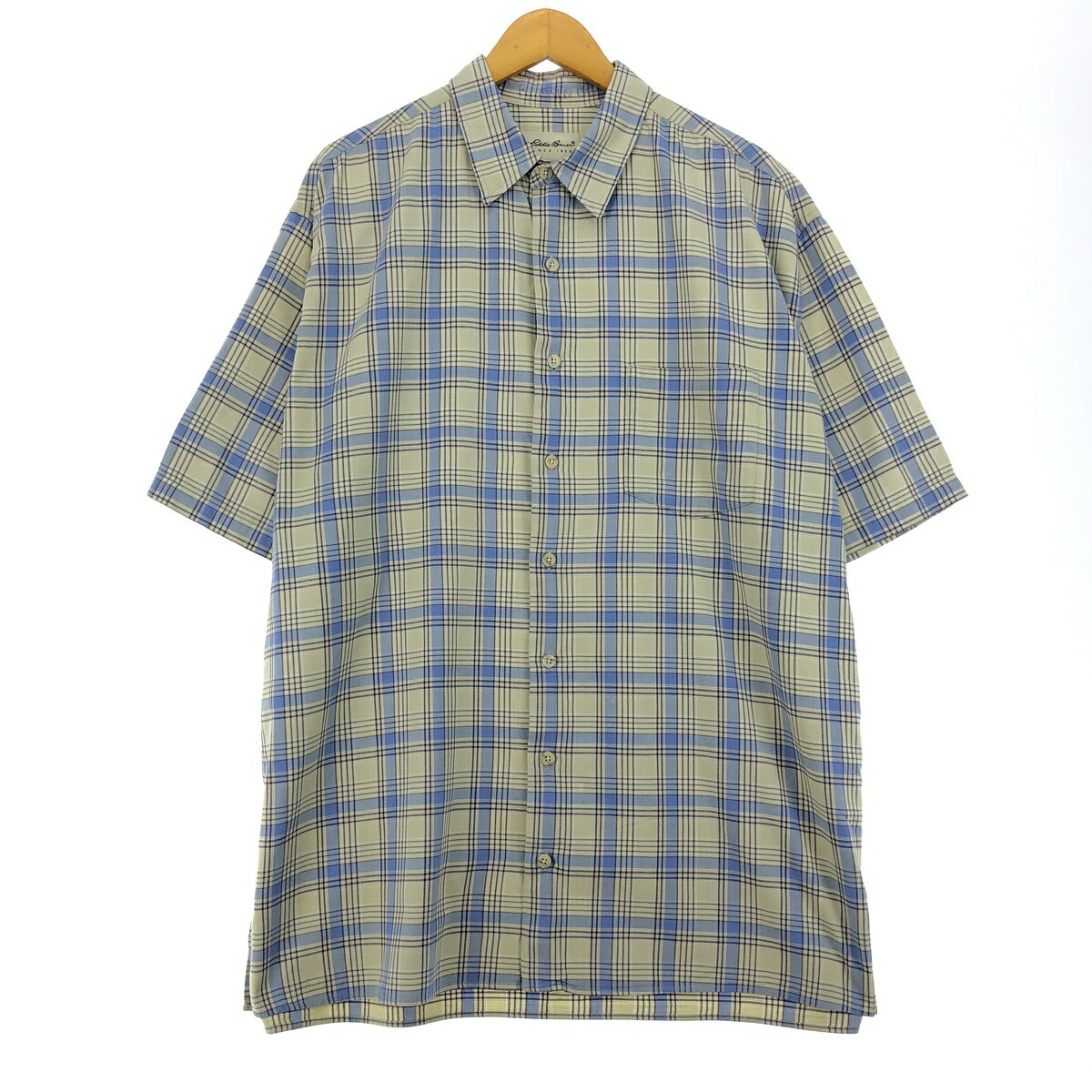 古着 エディーバウアー Eddie Bauer 半袖 コットン チェックシャツ メンズXL /eaa448590 【中古】 【240525】 【SS2409_30%】