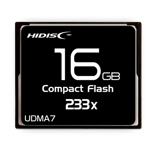 送料無料 HIDISC CFカード 16GB 233x Read35MB/s MLCチップ搭載 HDCF16G233XJP3