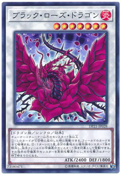 遊戯王 ブラック・ローズ・ドラゴン DP21-JP028 ノーマル 【中古】