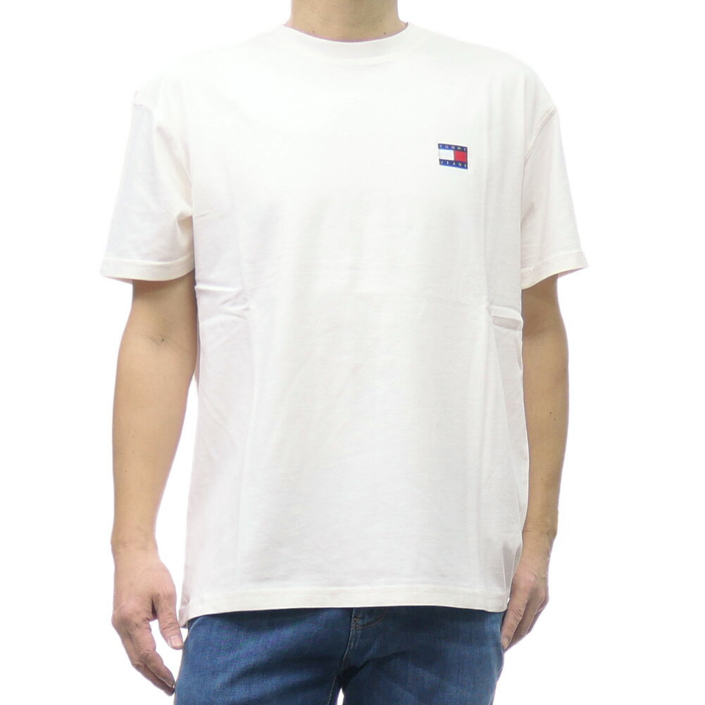 TOMMY JEANS トミージーンズ クルーネックTシャツ DM20344 メンズ オフホワイト