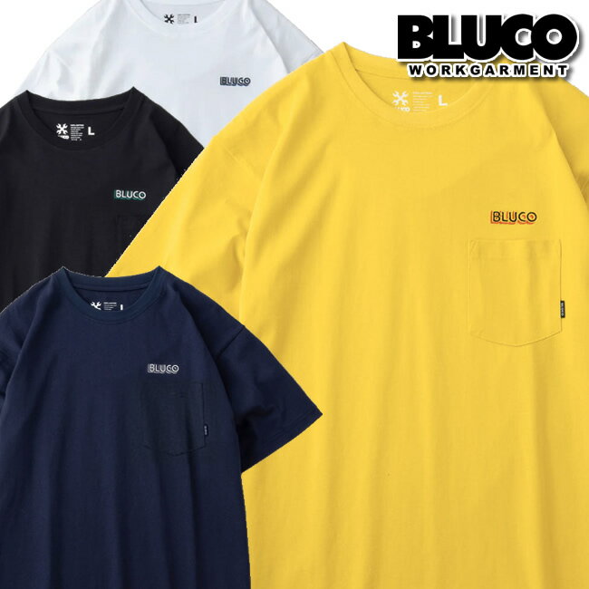 BLUCO ブルコ 半袖 Tシャツ POCKET TEE -LOGO- BLUCO WORK GARMENT ブルコワークガーメント レターパックライト発送のみ送料無料