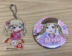 バンドリ 市ヶ谷有咲 缶バッジ アクリルキーホルダー