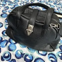 BARCLAYCLUBショルダーバッグ ブラック レザー