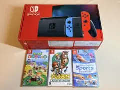 Nintendo Switch 本体 ネオンブルー/ネオンレッド ソフト3本付