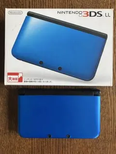 Nintendo 3DS LL ブルー×ブラック 本体 箱 説明書付 ジャンク品