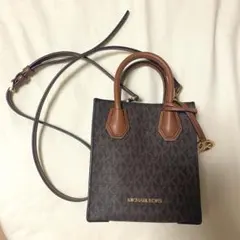 MICHAEL KORS ブラウンショルダーバッグ