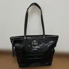 説明文読んでね　汚れあり　COACHエナメルトートバッグ