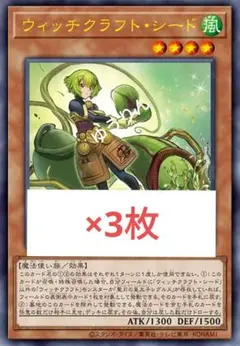 ウィッチクラフト・シード　STORIES　遊戯王　3枚　a1