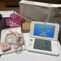 3DS LLホワイト本体 ＋ 箱 コード 【⭐️ダウンロード版どうぶつの森付き】